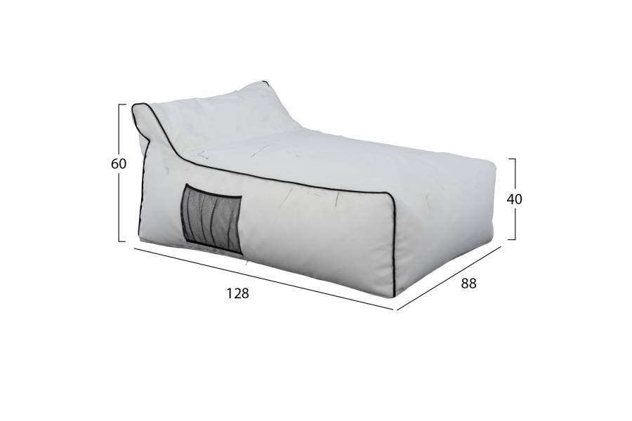 ΠΟΥΦ ZAFER HM5772.01 ΜΕ TEXTILINE ΛΕΥΚΟ ΚΑΙ ΜΑΥΡΟ ΡΕΛΙ 88x128x40-60Υ εκ. Β ΔΙΑΛΟΓΗΣ