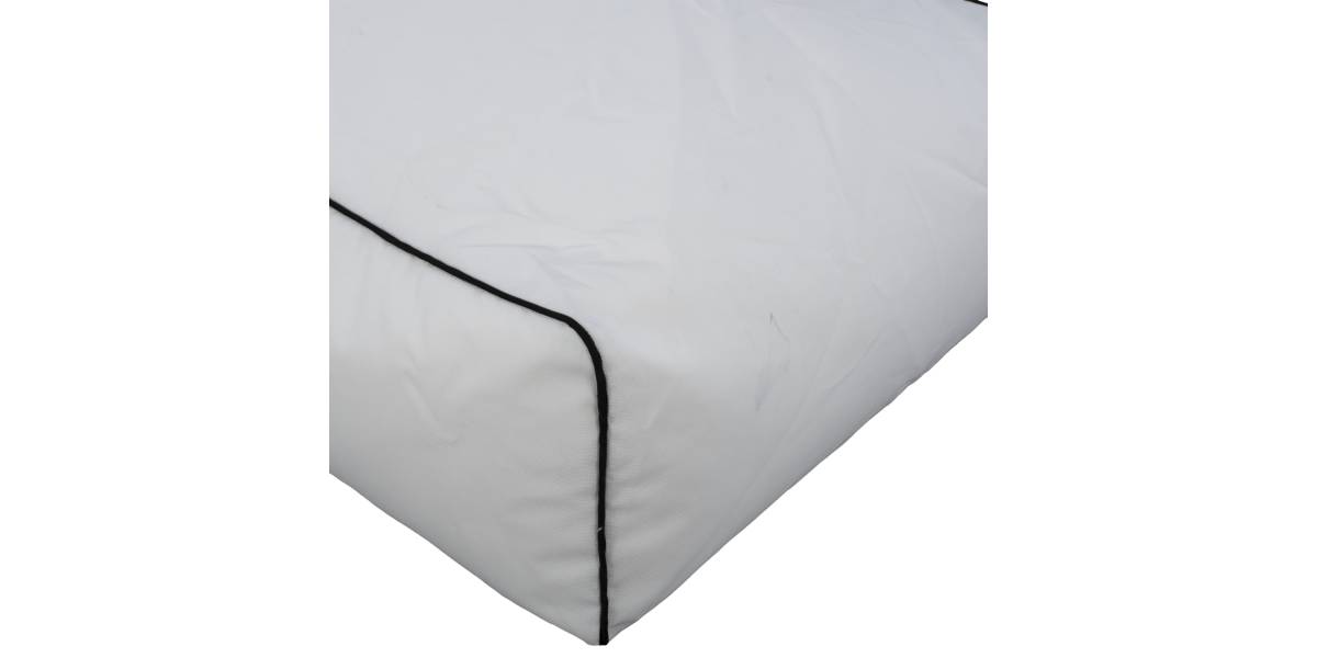ΠΟΥΦ ZAFER HM5772.01 ΜΕ TEXTILINE ΛΕΥΚΟ ΚΑΙ ΜΑΥΡΟ ΡΕΛΙ 88x128x40-60Υ εκ. Β ΔΙΑΛΟΓΗΣ