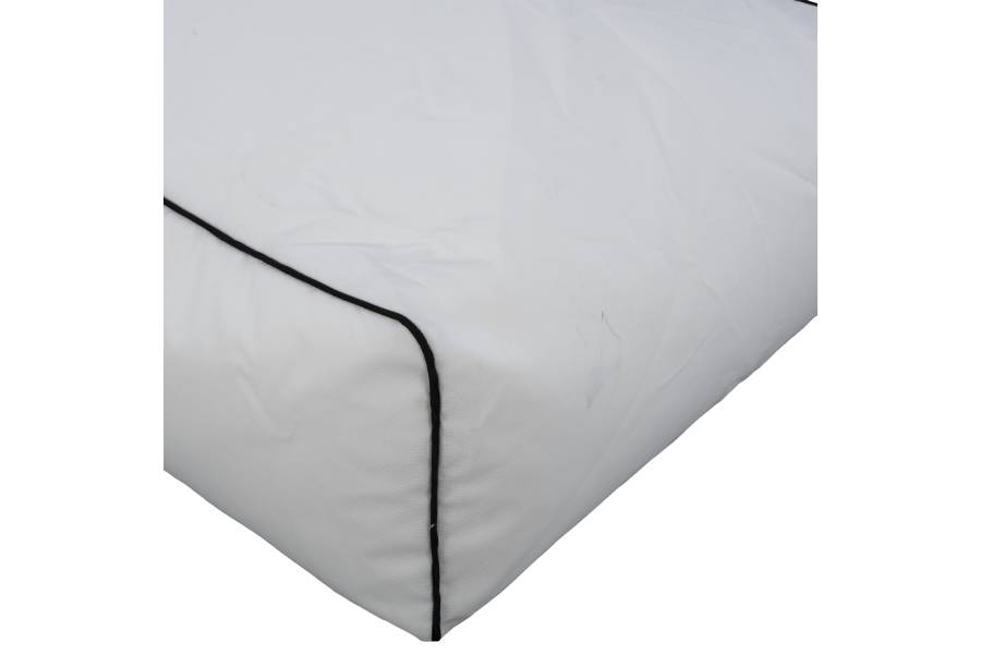 ΠΟΥΦ ZAFER HM5772.01 ΜΕ TEXTILINE ΛΕΥΚΟ ΚΑΙ ΜΑΥΡΟ ΡΕΛΙ 88x128x40-60Υ εκ. Β ΔΙΑΛΟΓΗΣ