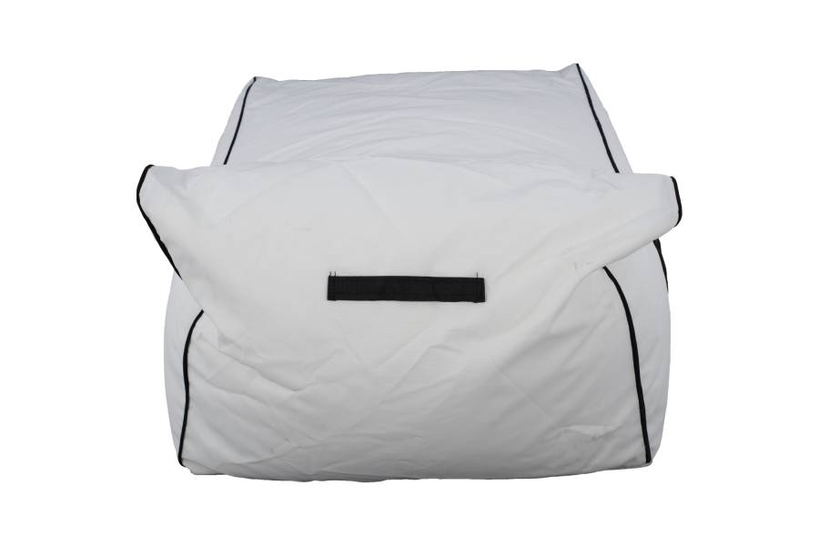 ΠΟΥΦ ZAFER HM5772.01 ΜΕ TEXTILINE ΛΕΥΚΟ ΚΑΙ ΜΑΥΡΟ ΡΕΛΙ 88x128x40-60Υ εκ. Β ΔΙΑΛΟΓΗΣ
