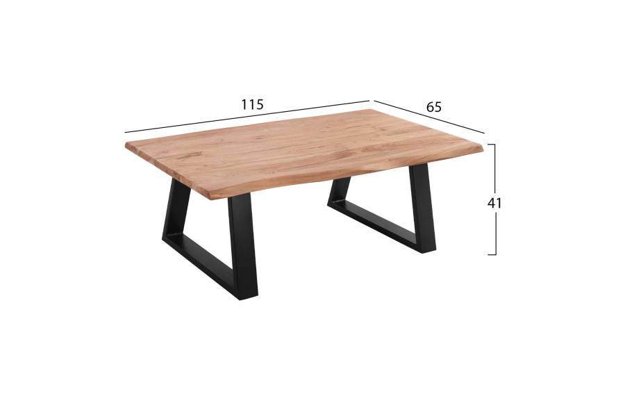 ΤΡΑΠΕΖΙ ΣΑΛΟΝΙΟΥ SOFIA SLIM HM8502.11 ΜΑΣΙΦ ΞΥΛΟ ΑΚΑΚΙΑΣ 115Χ65Χ41Υεκ.