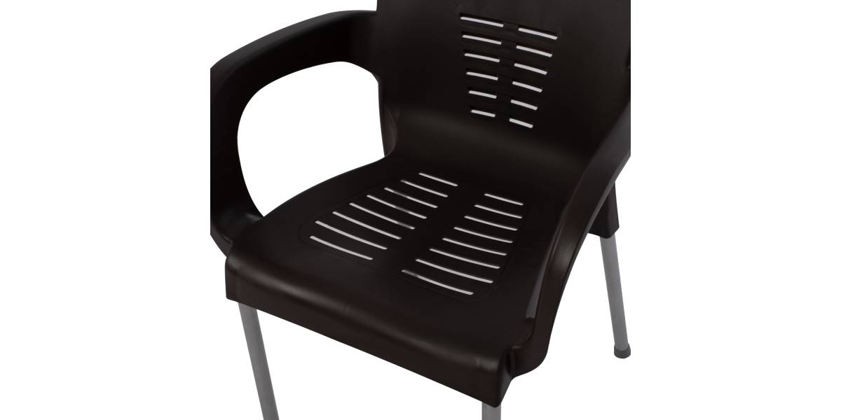 ΠΟΛΥΘΡΟΝΑ ΠΟΛΥΠΡΟΠΥΛΕΝΙΟΥ RECYCLED KAREK HM5592.13 ΚΑΦΕ ΧΡΩΜΑ 59x58x81Y εκ.