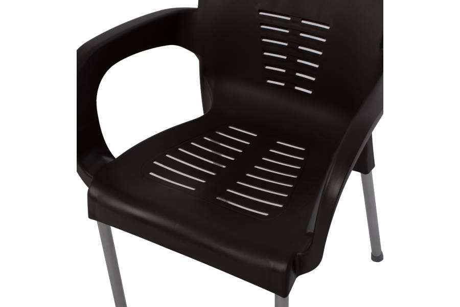 ΠΟΛΥΘΡΟΝΑ ΠΟΛΥΠΡΟΠΥΛΕΝΙΟΥ RECYCLED KAREK HM5592.13 ΚΑΦΕ ΧΡΩΜΑ 59x58x81Y εκ.