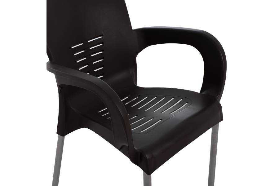 ΠΟΛΥΘΡΟΝΑ ΠΟΛΥΠΡΟΠΥΛΕΝΙΟΥ RECYCLED KAREK HM5592.13 ΚΑΦΕ ΧΡΩΜΑ 59x58x81Y εκ.