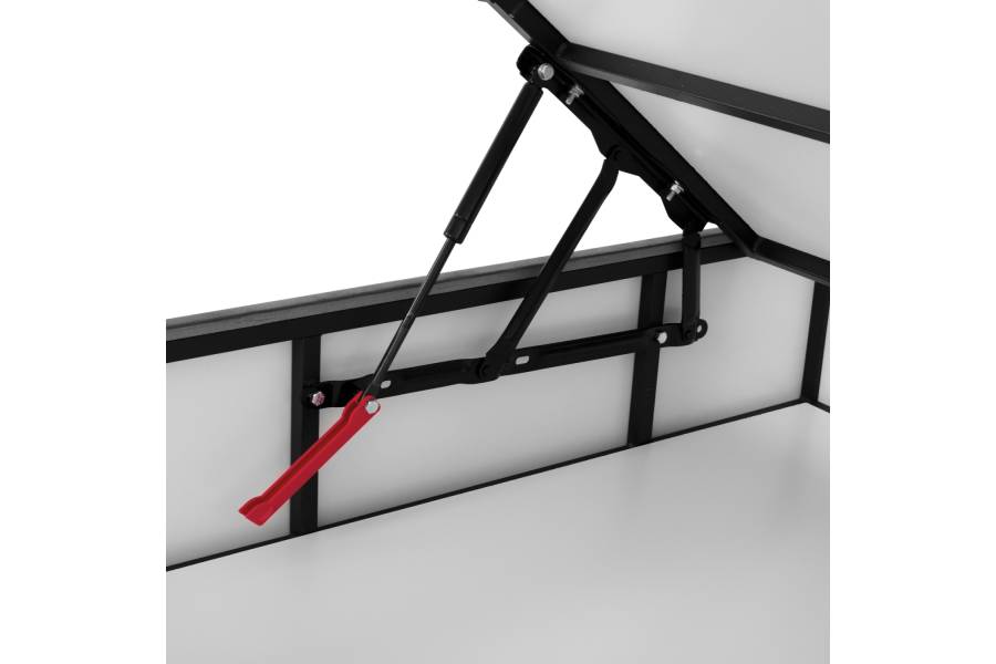 ΚΡΕΒΑΤΙ MALENA ΜΕ ΑΠΟΘΗΚΕΥΤΙΚΟ ΑΠΟ ΓΚΡΙ ΒΕΛΟΥΔΟ HM624.10 ΓΙΑ ΣΤΡΩΜΑ 160x200 εκ.