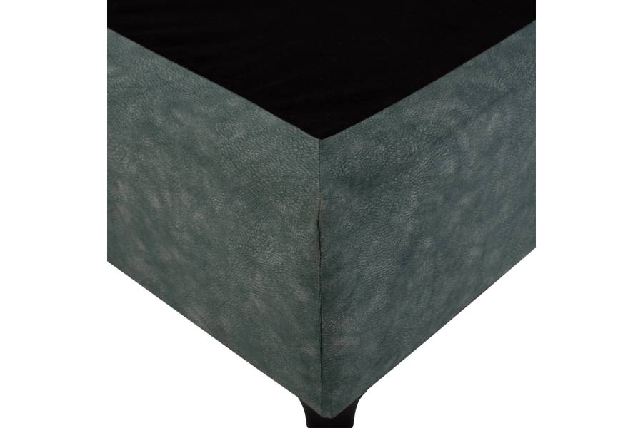 ΚΡΕΒΑΤΙ MILO ΑΠΟ ΠΡΑΣΙΝΟ ΥΦΑΣΜΑ τύπου NUBUCK HM652.27 ΓΙΑ ΣΤΡΩΜΑ 90x200 εκ.