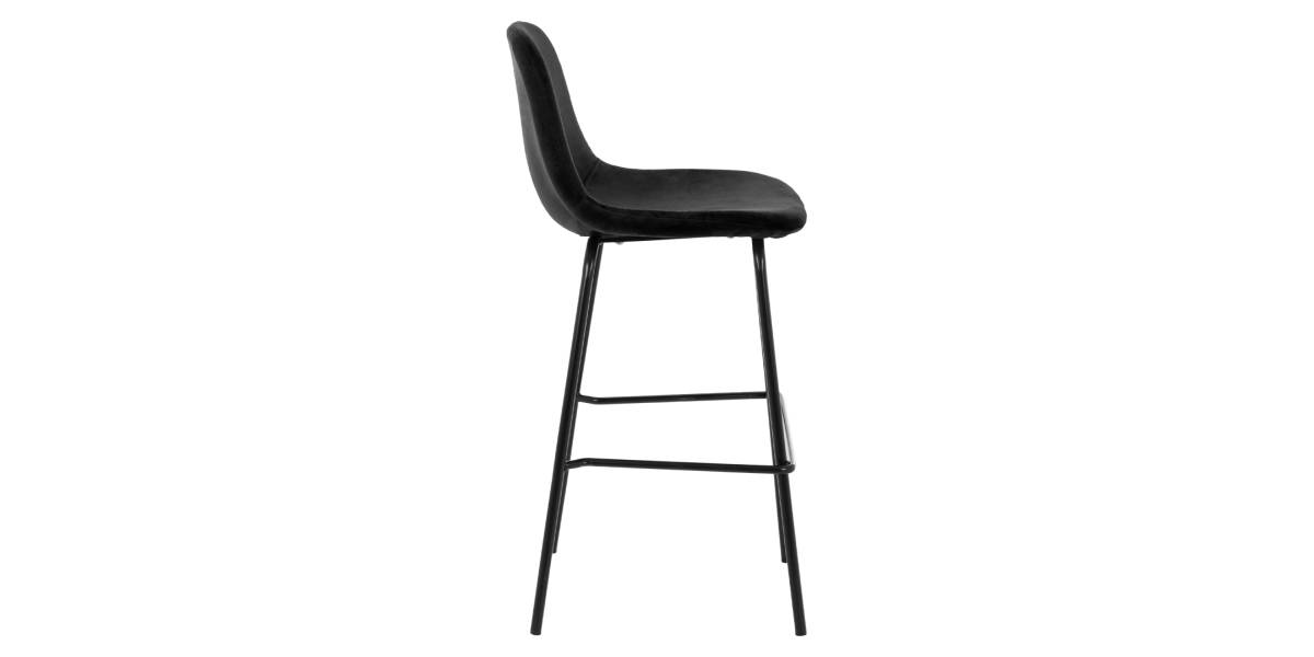 ΣΚΑΜΠΟ VINCENT HM9298.14 ΜΕΣΑΙΟΥ ΥΨΟΥΣ ΜΑΥΡΟ ΜΕ ΜΕΤΑΛΛΙΚΑ ΠΟΔΙΑ 47x51x96 εκ.