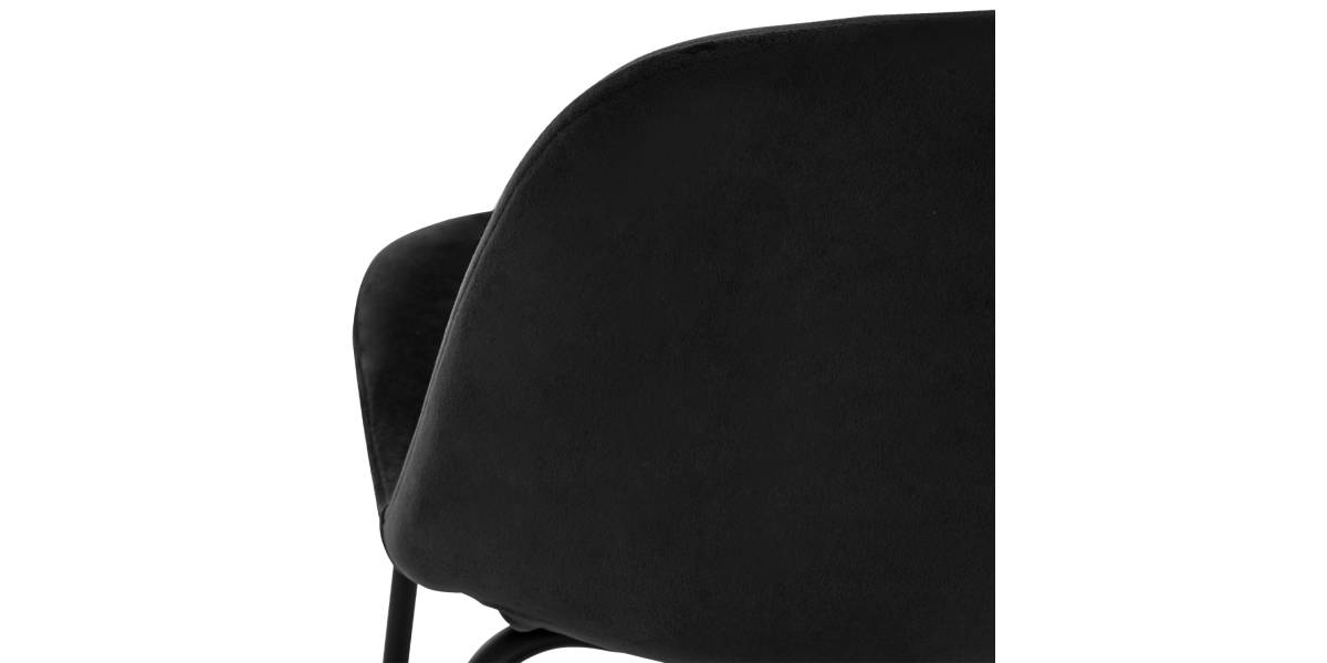 ΣΚΑΜΠΟ VINCENT HM9298.14 ΜΕΣΑΙΟΥ ΥΨΟΥΣ ΜΑΥΡΟ ΜΕ ΜΕΤΑΛΛΙΚΑ ΠΟΔΙΑ 47x51x96 εκ.
