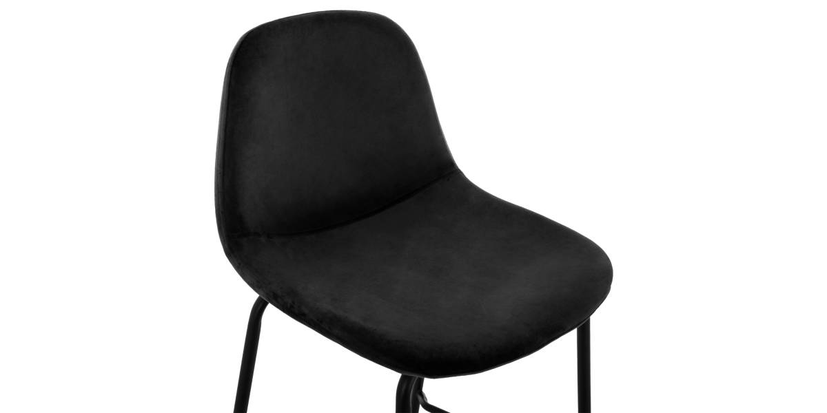 ΣΚΑΜΠΟ VINCENT HM9298.14 ΜΕΣΑΙΟΥ ΥΨΟΥΣ ΜΑΥΡΟ ΜΕ ΜΕΤΑΛΛΙΚΑ ΠΟΔΙΑ 47x51x96 εκ.