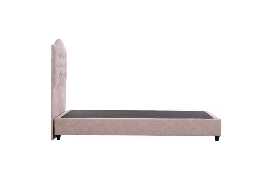 ΚΡΕΒΑΤΙ MALENA ΑΠΟ ΜΠΕΖ ΥΦΑΣΜΑ NUBUCK HM647.22 ΓΙΑ ΣΤΡΩΜΑ 120x200 εκ.