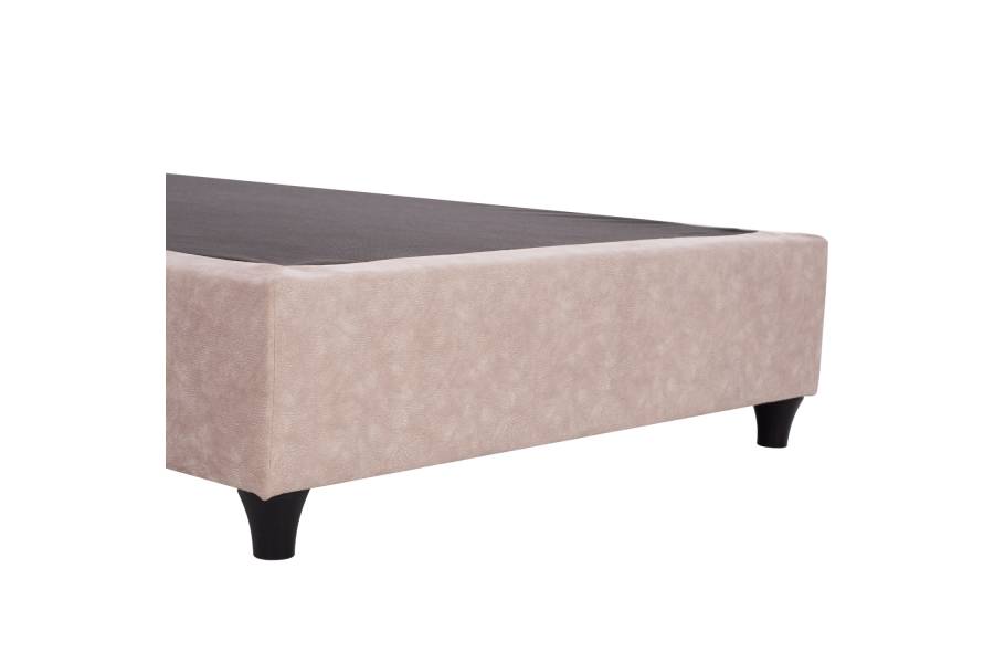 ΚΡΕΒΑΤΙ MALENA ΑΠΟ ΜΠΕΖ ΥΦΑΣΜΑ NUBUCK HM647.22 ΓΙΑ ΣΤΡΩΜΑ 120x200 εκ.