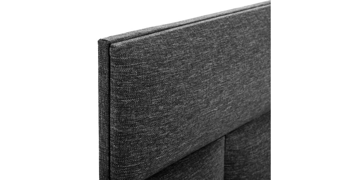 ΚΡΕΒΑΤΙ SOLEDAD ΑΠΟ ΓΚΡΙ ΥΦΑΣΜΑ HM644.01 ΓΙΑ ΣΤΡΩΜΑ 150x200 εκ.