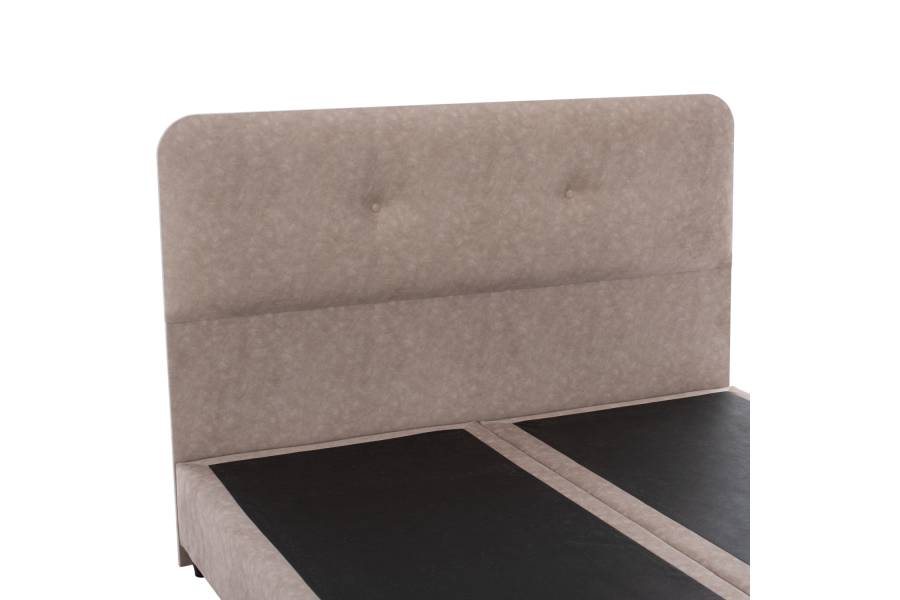 ΚΡΕΒΑΤΙ HM637.22 DOLORES ΜΠΕΖ ΥΦΑΣΜΑ τ.NUBUCK, 150x200 εκ.