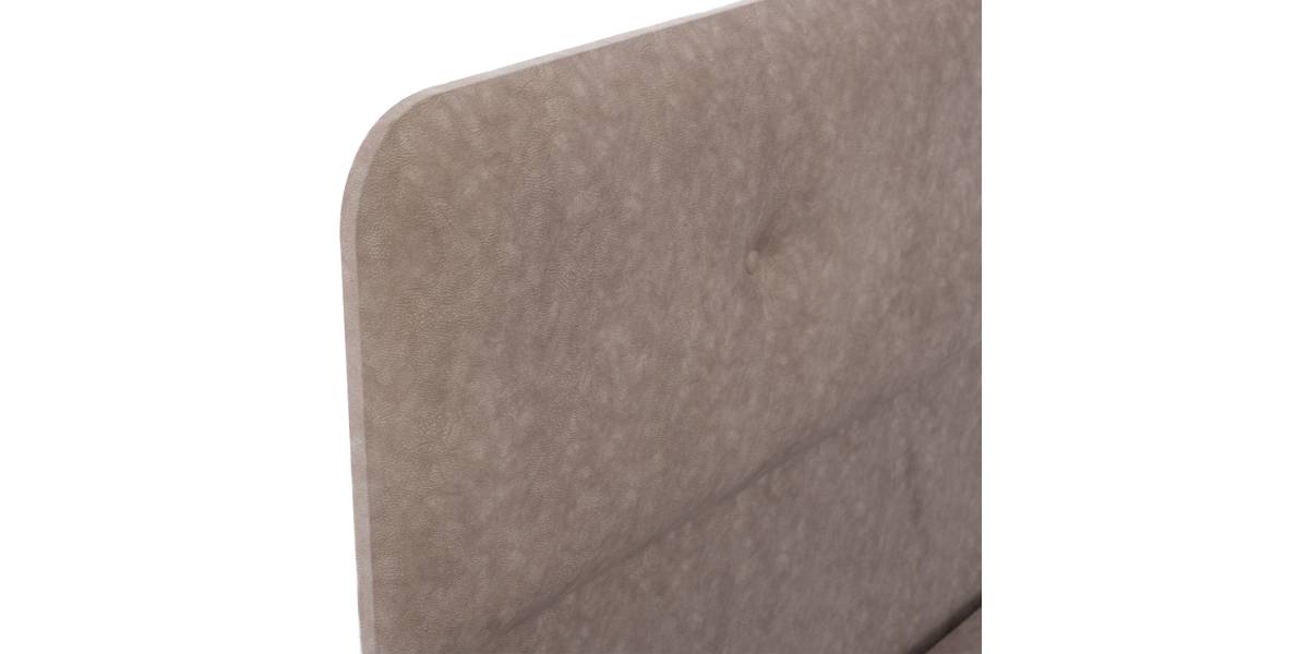 ΚΡΕΒΑΤΙ HM637.22 DOLORES ΜΠΕΖ ΥΦΑΣΜΑ τ.NUBUCK, 150x200 εκ.