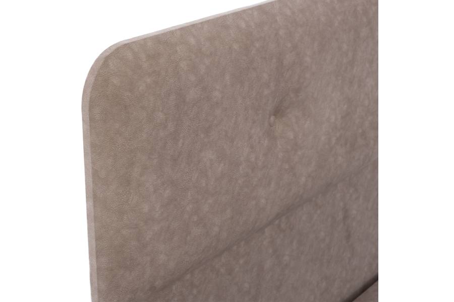 ΚΡΕΒΑΤΙ HM637.22 DOLORES ΜΠΕΖ ΥΦΑΣΜΑ τ.NUBUCK, 150x200 εκ.