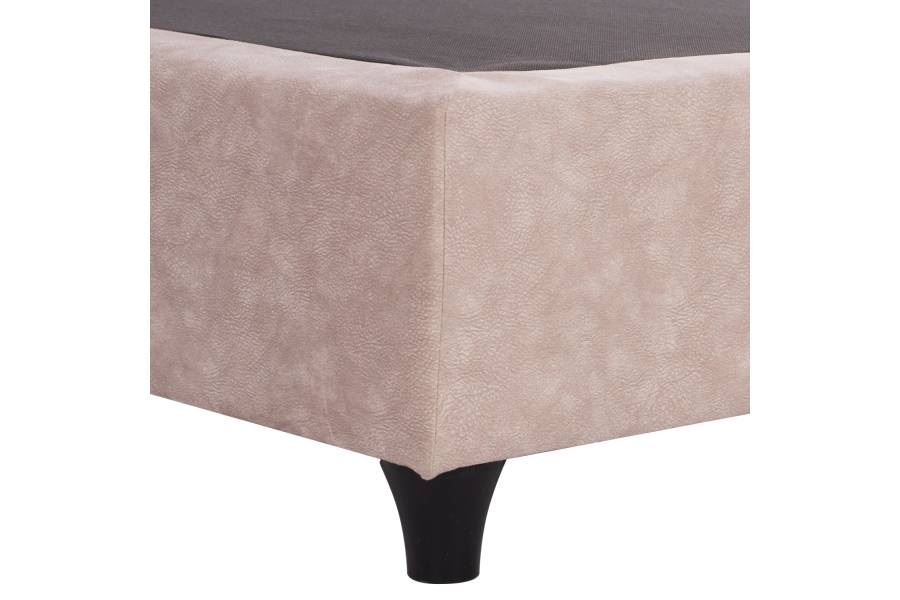 ΚΡΕΒΑΤΙ HM648.22 DOLORES, ΜΠΕΖ ΥΦΑΣΜΑ τ.NUBUCK, 120x200 εκ.