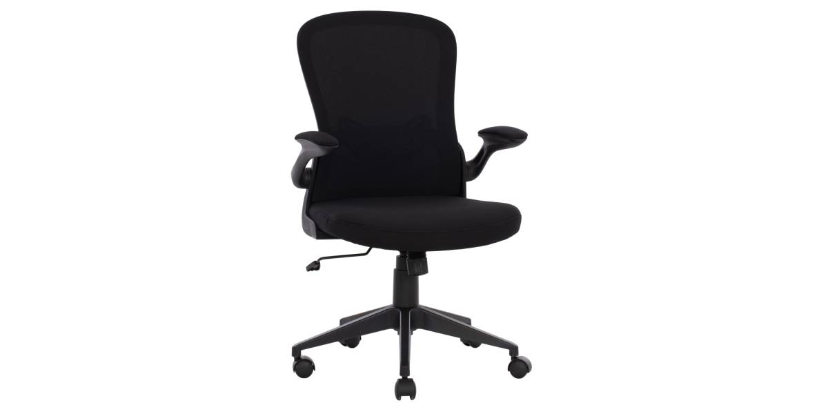 ΚΑΡΕΚΛΑ ΓΡΑΦΕΙΟΥ ELSIR HM1178.01 ΜΑΥΡΟ MESH ΜΑΥΡΟΣ ΣΚΕΛΕΤΟΣ 60x56x105 εκ.