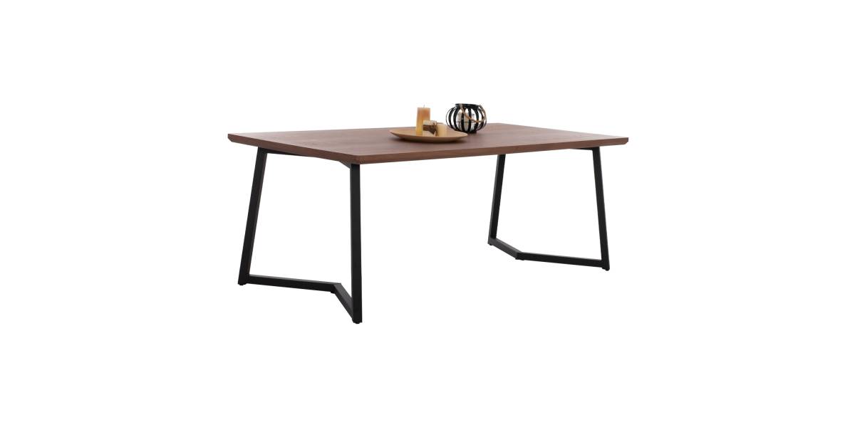 ΤΡΑΠΕΖΙ ΤΡΑΠΕΖΑΡΙΑΣ JAY HM9304.02 ΚΑΠΛΑΜΑΣ ΚΑΡΥΔΙΑΣ ΡΟΥΣΤΙΚ ΣΤΥΛ 200x100x75 εκ.