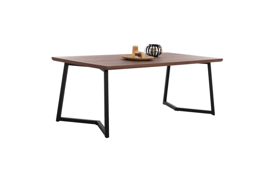 ΤΡΑΠΕΖΙ ΤΡΑΠΕΖΑΡΙΑΣ JAY HM9304.02 ΚΑΠΛΑΜΑΣ ΚΑΡΥΔΙΑΣ ΡΟΥΣΤΙΚ ΣΤΥΛ 200x100x75 εκ.