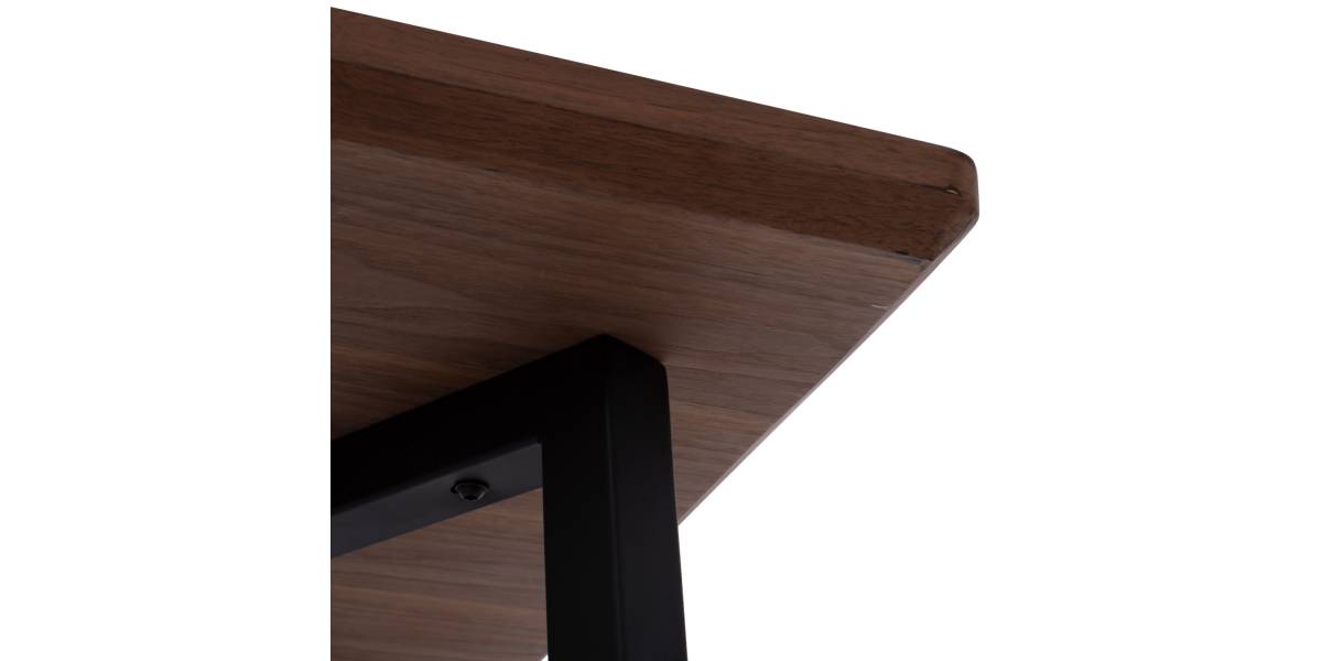 ΤΡΑΠΕΖΙ ΤΡΑΠΕΖΑΡΙΑΣ JAY HM9304.02 ΚΑΠΛΑΜΑΣ ΚΑΡΥΔΙΑΣ ΡΟΥΣΤΙΚ ΣΤΥΛ 200x100x75 εκ.