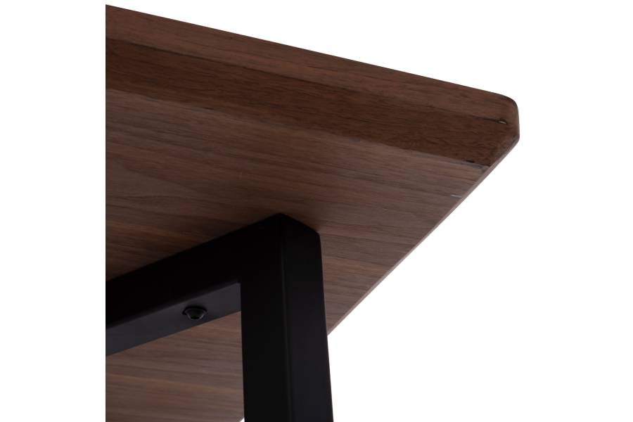 ΤΡΑΠΕΖΙ ΤΡΑΠΕΖΑΡΙΑΣ JAY HM9304.02 ΚΑΠΛΑΜΑΣ ΚΑΡΥΔΙΑΣ ΡΟΥΣΤΙΚ ΣΤΥΛ 200x100x75 εκ.