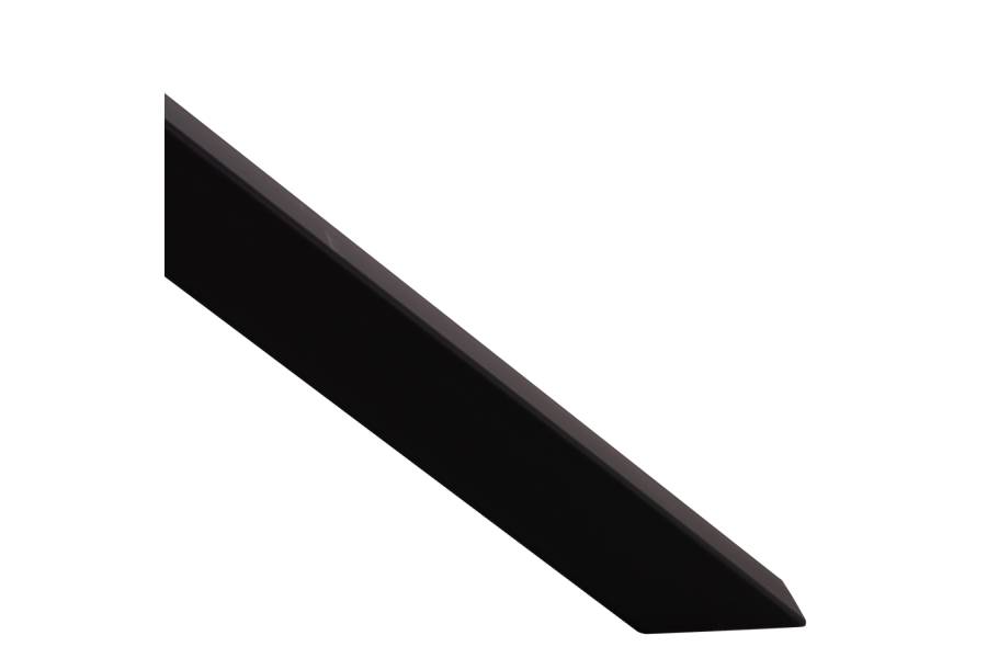 ΤΡΑΠΕΖΙ ΤΡΑΠΕΖΑΡΙΑΣ ΣΤΡΟΓΓΥΛΟ SYNTEC HM9309.01 SINTERED STONE ΜΑΥΡΟ ΜΕΤΑΛΛΙΚΑ ΠΟΔΙΑ Φ115x75Y εκ.