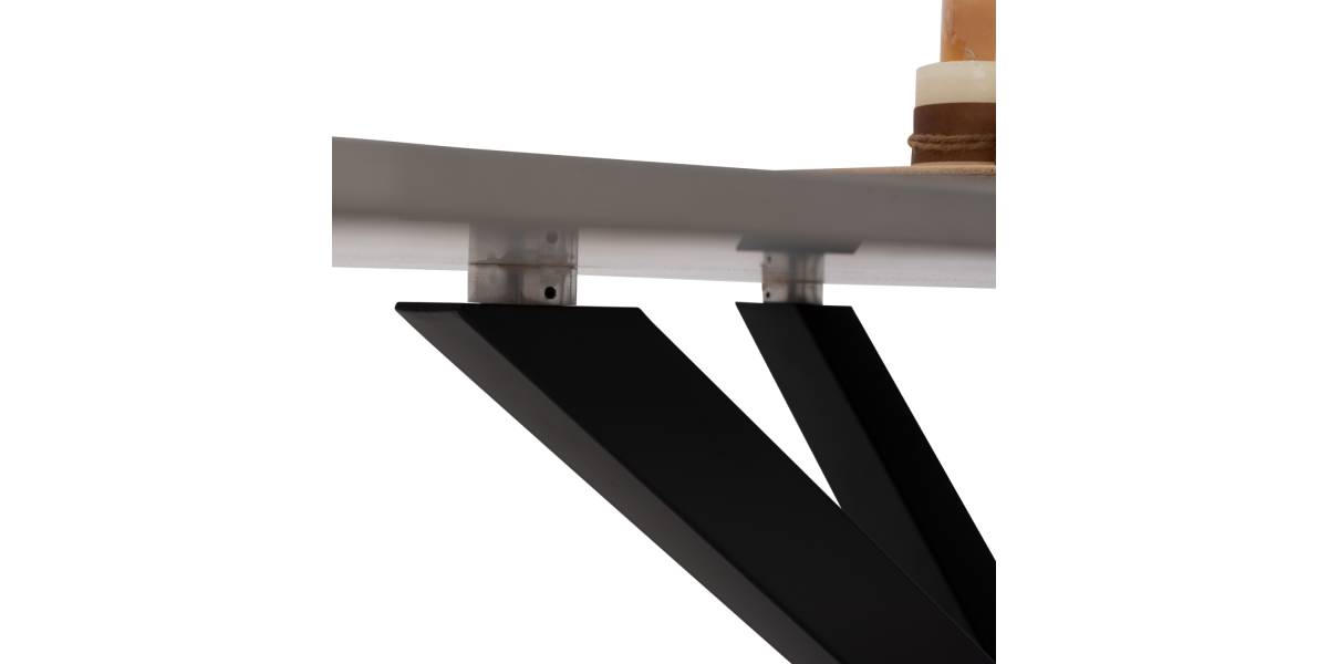 ΤΡΑΠΕΖΙ ΤΡΑΠΕΖΑΡΙΑΣ SYNTEC HM9308.03 SINTERED STONE ΓΚΡΙ ΜΕΤΑΛΛΙΚΑ ΠΟΔΙΑ 160x90x75Υεκ.