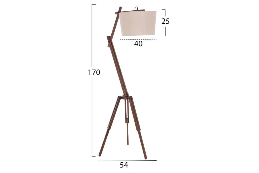 ΦΩΤΙΣΤΙΚΟ ΔΑΠΕΔΟΥ CRANE ΜΕ ΤΡΙΠΟΔΟ ΚΑΙ ΒΡΑΧΙΟΝΑ ΜΠΕΖ ΚΑΠΕΛΟ 54x54x170Υεκ.HM7694.01