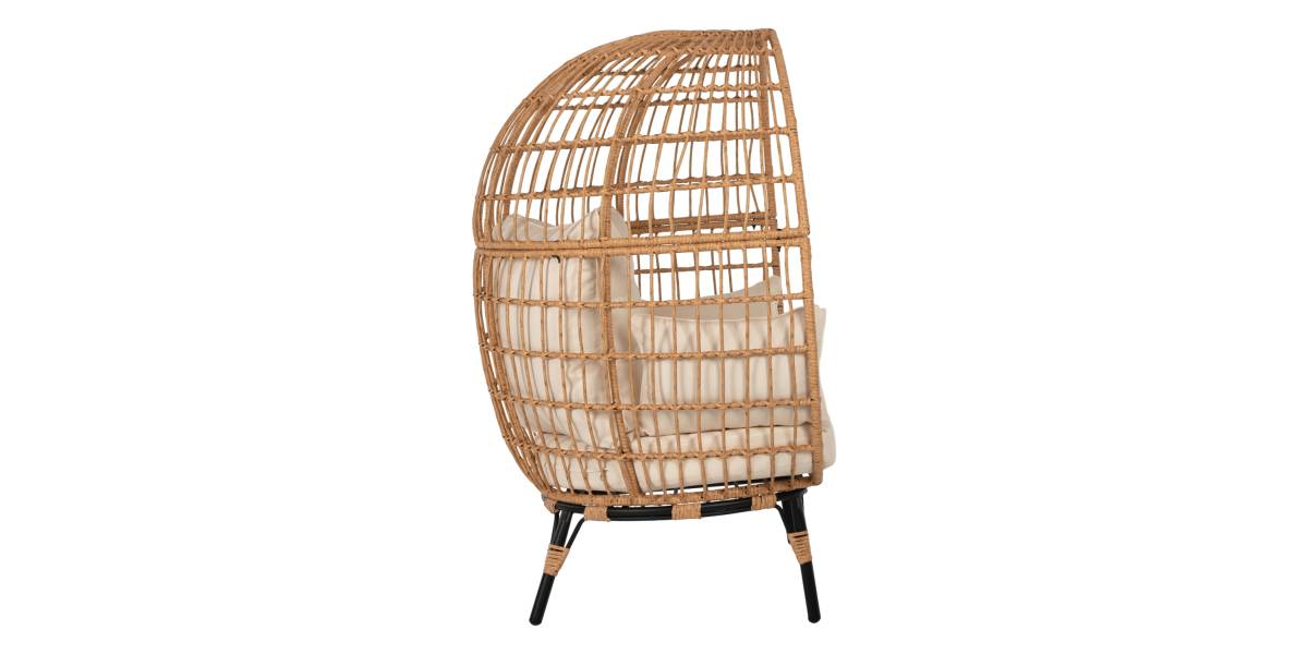 ΠΟΛΥΘΡΟΝΑ ΦΩΛΙΑ MIAMI 2 ΑΤΟΜΩΝ ΤΥΠΟΥ RATTAN HM5870.01 130x80x157Υ εκ.