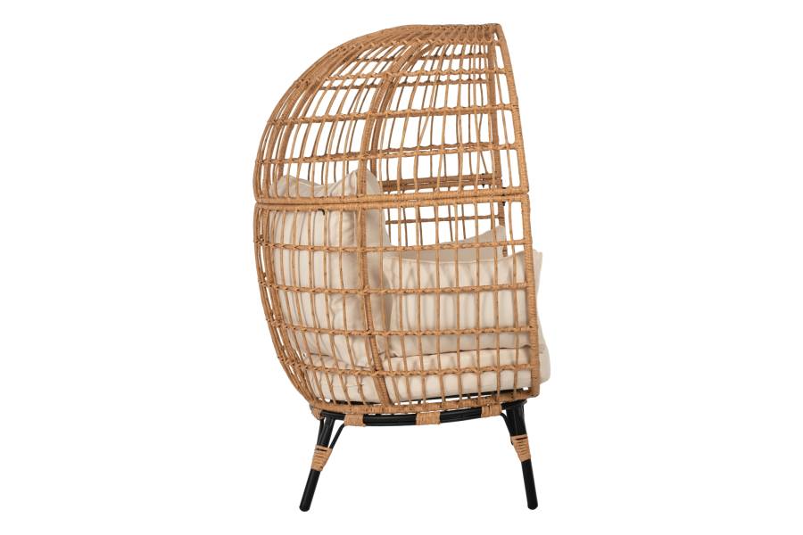 ΠΟΛΥΘΡΟΝΑ ΦΩΛΙΑ MIAMI 2 ΑΤΟΜΩΝ ΤΥΠΟΥ RATTAN HM5870.01 130x80x157Υ εκ.