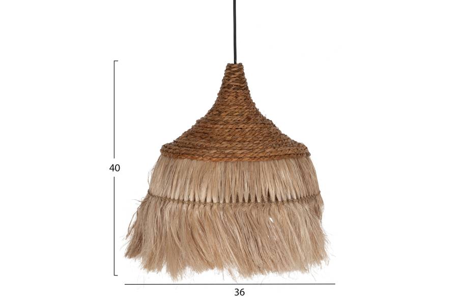 ΦΩΤΙΣΤΙΚΟ ΟΡΟΦΗΣ ΑΠΟ ΚΑΝΝΑΒΗ ΜΑΝΙΛΑΣ ΜΕ ΚΡΟΣΙΑ ΣΕ ΦΥΣΙΚΟ ΧΡΩΜΑ 36x36x40Υεκ.HM7753