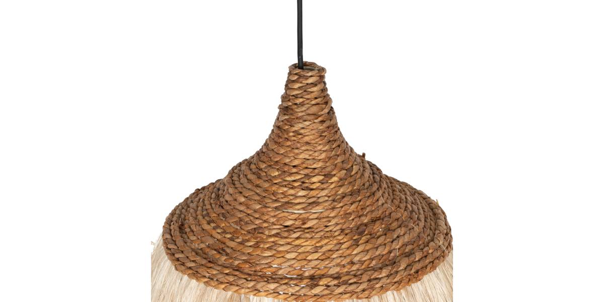 ΦΩΤΙΣΤΙΚΟ ΟΡΟΦΗΣ ΑΠΟ ΚΑΝΝΑΒΗ ΜΑΝΙΛΑΣ ΜΕ ΚΡΟΣΙΑ ΣΕ ΦΥΣΙΚΟ ΧΡΩΜΑ 36x36x40Υεκ.HM7753