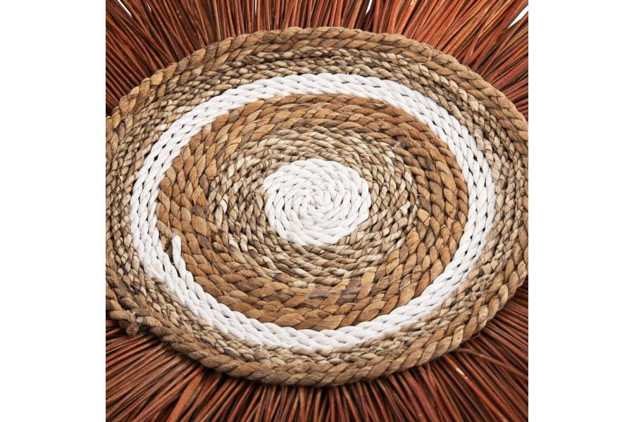 ΔΙΑΚΟΣΜΗΤΙΚΟ ΤΟΙΧΟΥ ΣΤΡΟΓΓΥΛΟ ΑΠΟ ΚΑΛΑΜΙΑ ΚΑΙ ΙΝΕΣ ΜΠΑΝΑΝΑΣ 55x3x55YΕΚεκ.HM7792