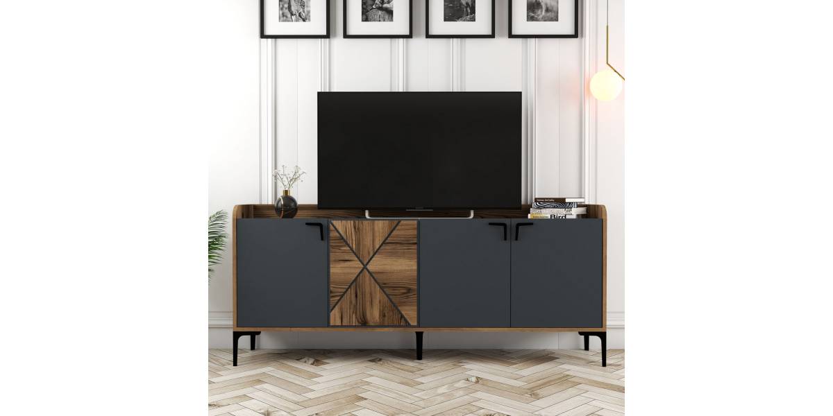 ΜΠΟΥΦΕΣ ΜΕΛΑΜΙΝΗΣ ΚΑΡΥΔΙ ΚΑΙ ΑΝΘΡΑΚΙ 180x35x78Yεκ. HM9433.01
