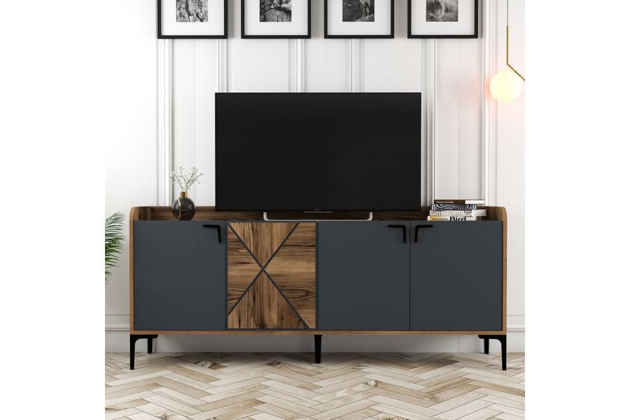 ΜΠΟΥΦΕΣ ΜΕΛΑΜΙΝΗΣ ΚΑΡΥΔΙ ΚΑΙ ΑΝΘΡΑΚΙ 180x35x78Yεκ. HM9433.01