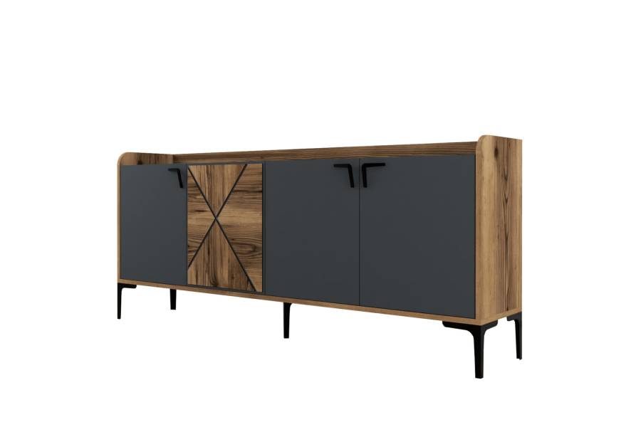 ΜΠΟΥΦΕΣ ΜΕΛΑΜΙΝΗΣ ΚΑΡΥΔΙ ΚΑΙ ΑΝΘΡΑΚΙ 180x35x78Yεκ. HM9433.01