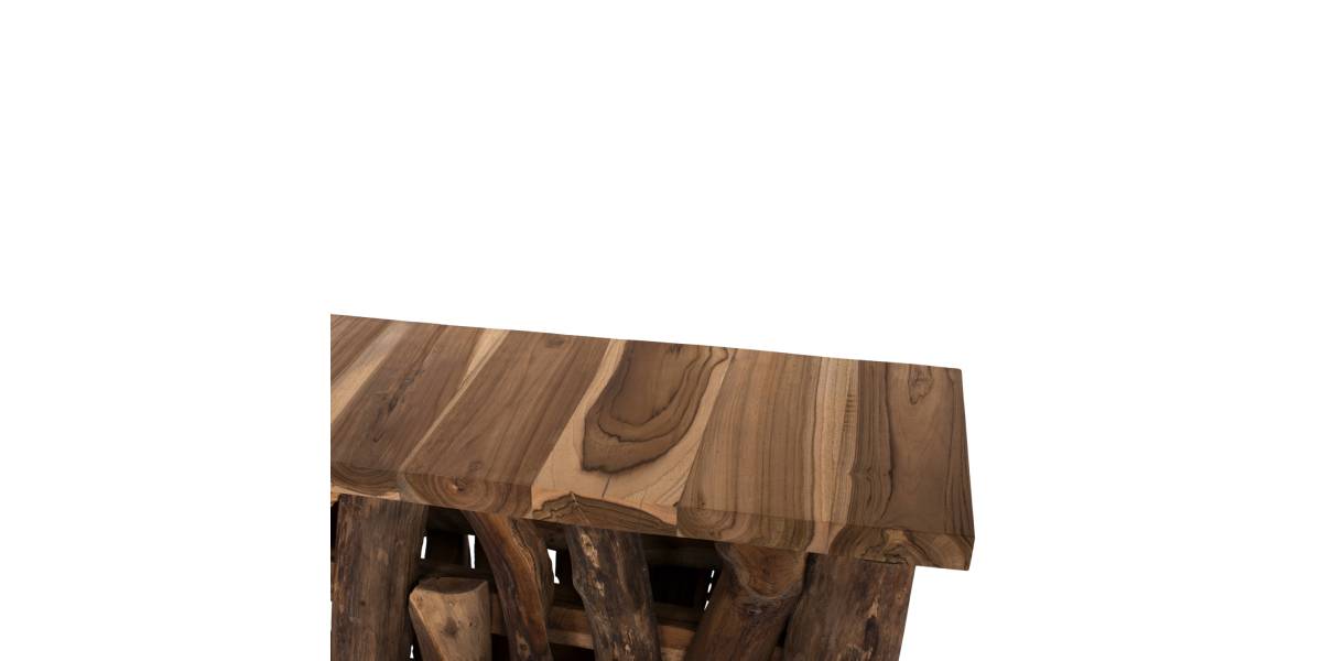 ΚΟΝΣΟΛΑ HM9336 ΑΠΟ ΜΑΣΙΦ ΞΥΛΟ ΤEAK ΦΥΣΙΚΟ 100X35X75Y εκ.