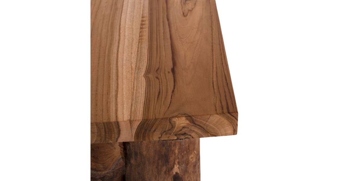 ΚΟΝΣΟΛΑ HM9336 ΑΠΟ ΜΑΣΙΦ ΞΥΛΟ ΤEAK ΦΥΣΙΚΟ 100X35X75Y εκ.