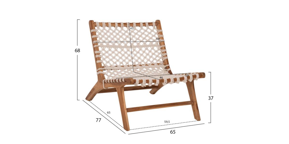 ΠΟΛΥΘΡΟΝΑ ANTIB HM9466.01 ΤΕΑΚ ΞΥΛΟ NYLON ΣΧΟΙΝΙ ΛΕΥΚΟ 65x77x68Υεκ.