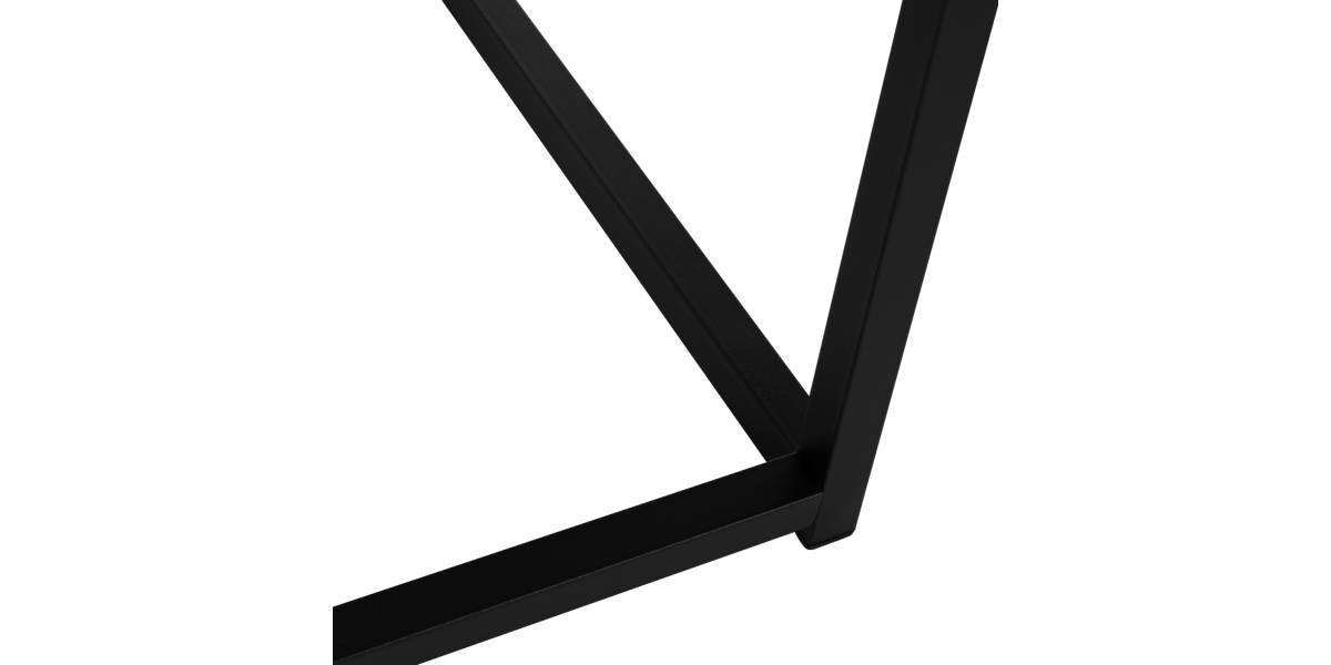 ΖΙΓΚΟΝ GRELAY 2 ΤΕΜ MDF ΟΨΗ ΜΑΡΜΑΡΟΥ & ΜΕΤΑΛΛΟ HM8762.12 45Χ45Χ50εκ. & 37Χ37Χ43 εκ.
