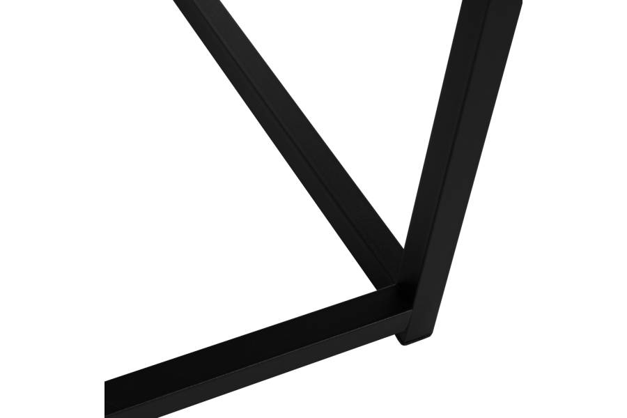 ΖΙΓΚΟΝ GRELAY 2 ΤΕΜ MDF ΟΨΗ ΜΑΡΜΑΡΟΥ & ΜΕΤΑΛΛΟ HM8762.12 45Χ45Χ50εκ. & 37Χ37Χ43 εκ.