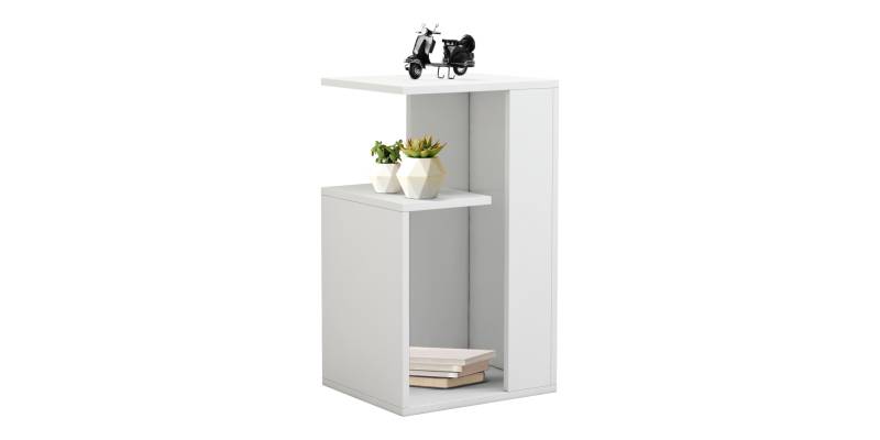 ΒΟΗΘΗΤΙΚΟ ΤΡΑΠΕΖΙ DAWN ΜΕΛΑΜΙΝΗΣ ΛΕΥΚΟ 35X29,5X60Yεκ.HM8880.11