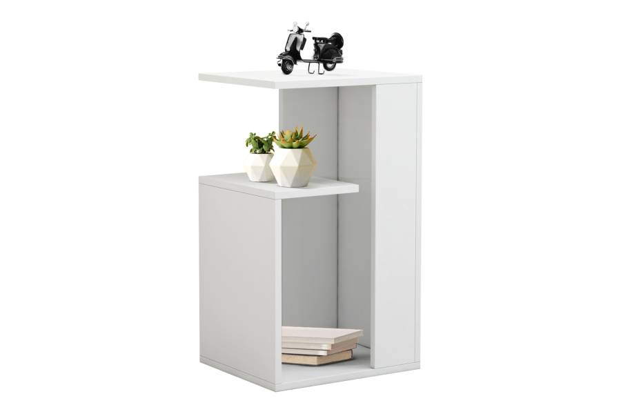 ΒΟΗΘΗΤΙΚΟ ΤΡΑΠΕΖΙ DAWN ΜΕΛΑΜΙΝΗΣ ΛΕΥΚΟ 35X29,5X60Yεκ.HM8880.11