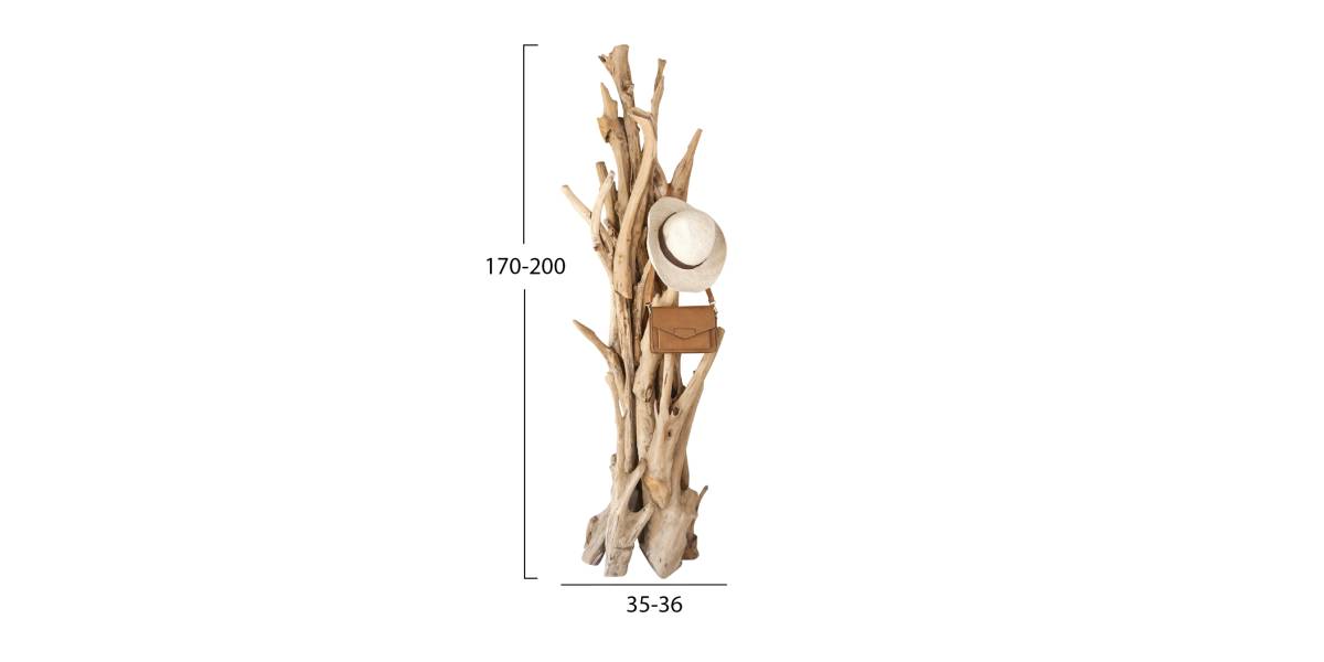 ΚΑΛΟΓΕΡΟΣ HM9367 ΑΠΟ ΜΑΣΙΦ ΞΥΛΟ TEAK ΦΥΣΙΚΟ 36x30x183Υεκ.