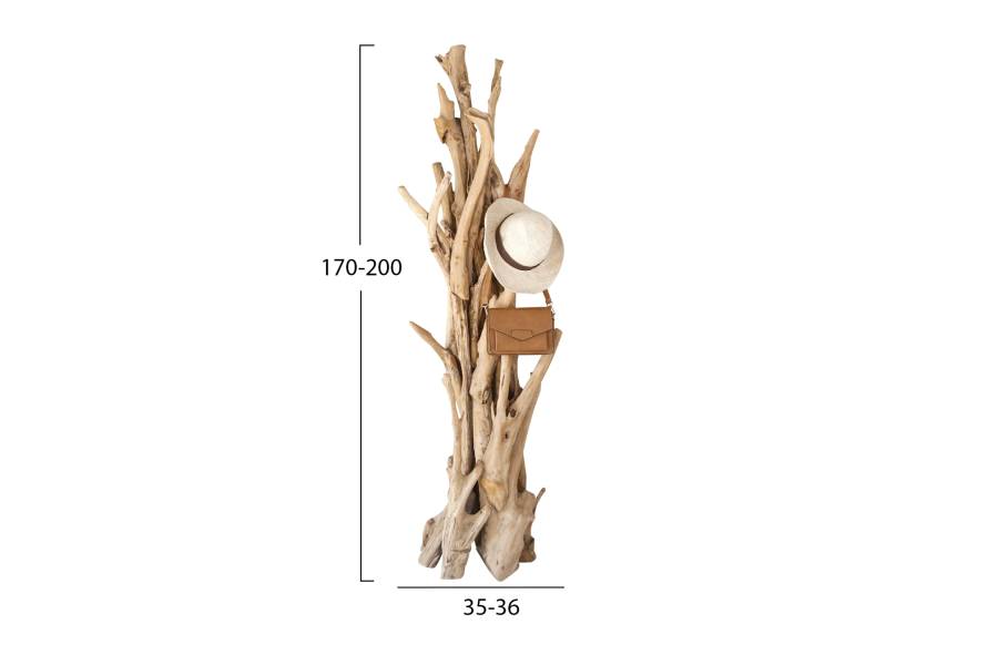 ΚΑΛΟΓΕΡΟΣ HM9367 ΑΠΟ ΜΑΣΙΦ ΞΥΛΟ TEAK ΦΥΣΙΚΟ 36x30x183Υεκ.