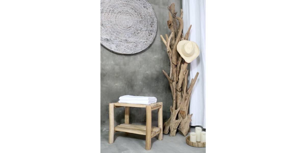 ΚΑΛΟΓΕΡΟΣ HM9367 ΑΠΟ ΜΑΣΙΦ ΞΥΛΟ TEAK ΦΥΣΙΚΟ 36x30x183Υεκ.