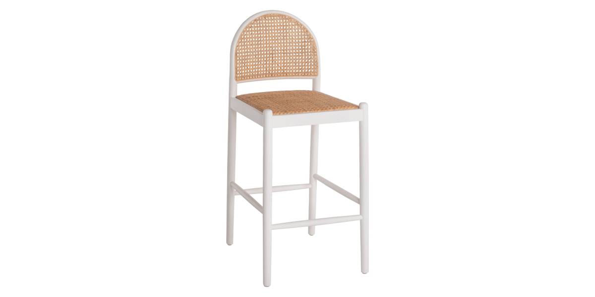 ΣΚΑΜΠΟ ΑΠΟ ΟΞΙΑ-RATTAN ΑΨΙΔΑ ΠΛΑΤΗ ΛΕΥΚΟ HM9408.03 47x46x100 εκ.