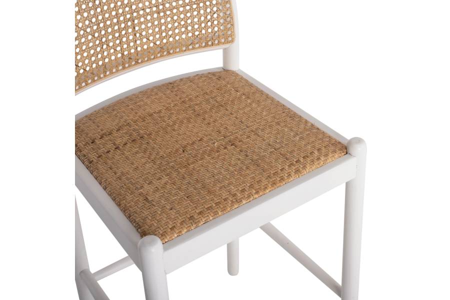 ΣΚΑΜΠΟ ΑΠΟ ΟΞΙΑ-RATTAN ΑΨΙΔΑ ΠΛΑΤΗ ΛΕΥΚΟ HM9408.03 47x46x100 εκ.