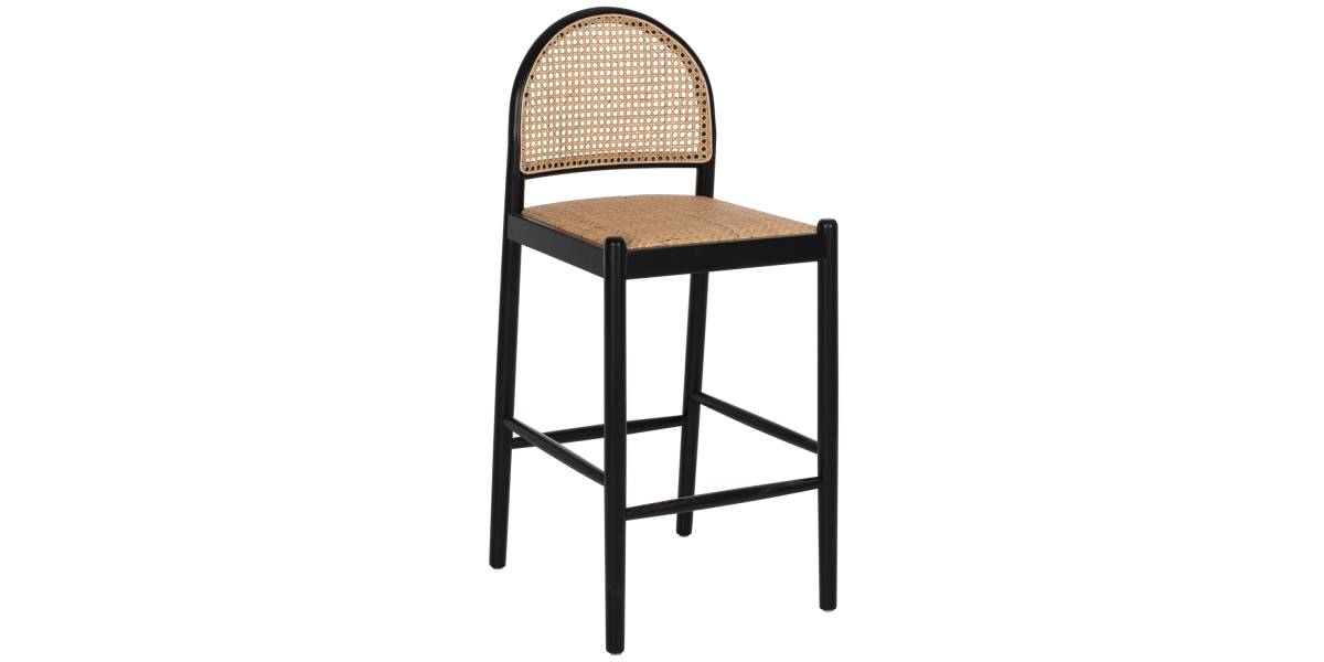 ΣΚΑΜΠΟ ΑΠΟ ΟΞΙΑ-RATTAN ΑΨΙΔΑ ΠΛΑΤΗ ΜΑΥΡΟ 43,5x50x98ΥεκHM9408.02