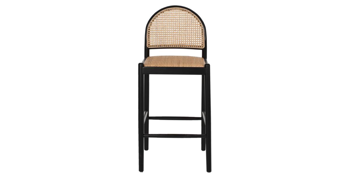 ΣΚΑΜΠΟ ΑΠΟ ΟΞΙΑ-RATTAN ΑΨΙΔΑ ΠΛΑΤΗ ΜΑΥΡΟ 43,5x50x98ΥεκHM9408.02